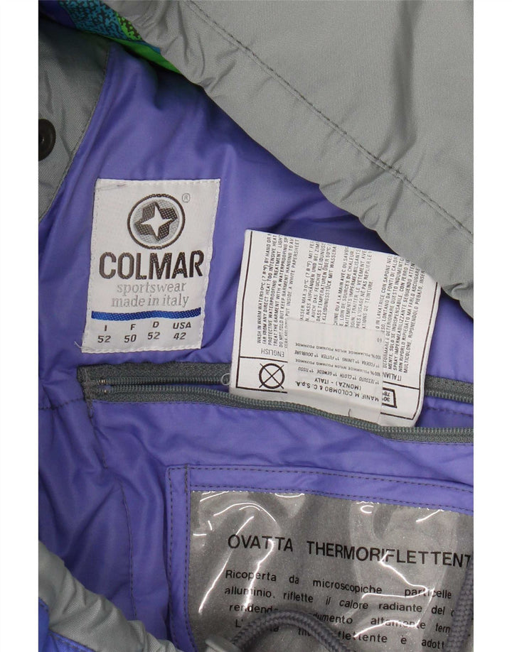 Colmar Mens Graphic Ski Jacket IT 52 Grande Colorblock multicolorido