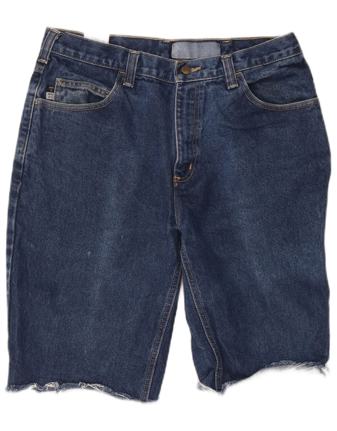 Shorts jeans masculino Carhartt W34 grande algodão azul