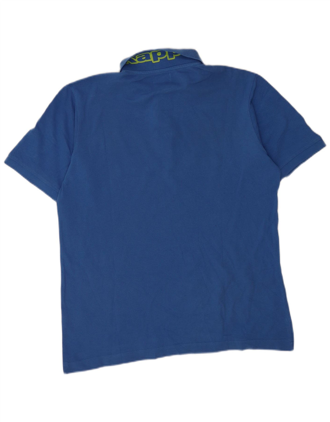 Camisa pólo gráfica masculina Kappa grande algodão azul