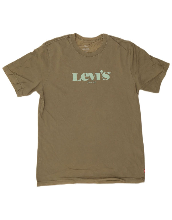 Camiseta Levi's Masculina Relaxed Graphic Top XS Algodão Cáqui