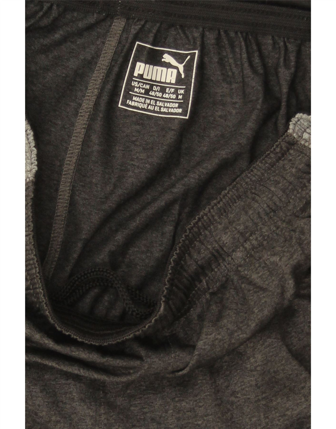 Shorts esportivos masculinos PUMA médio cinza colorblock