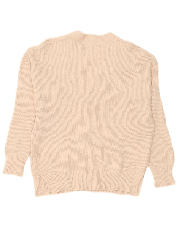 Zara Suéter Cardigan Meninas 13-14 Anos Viscose Bege