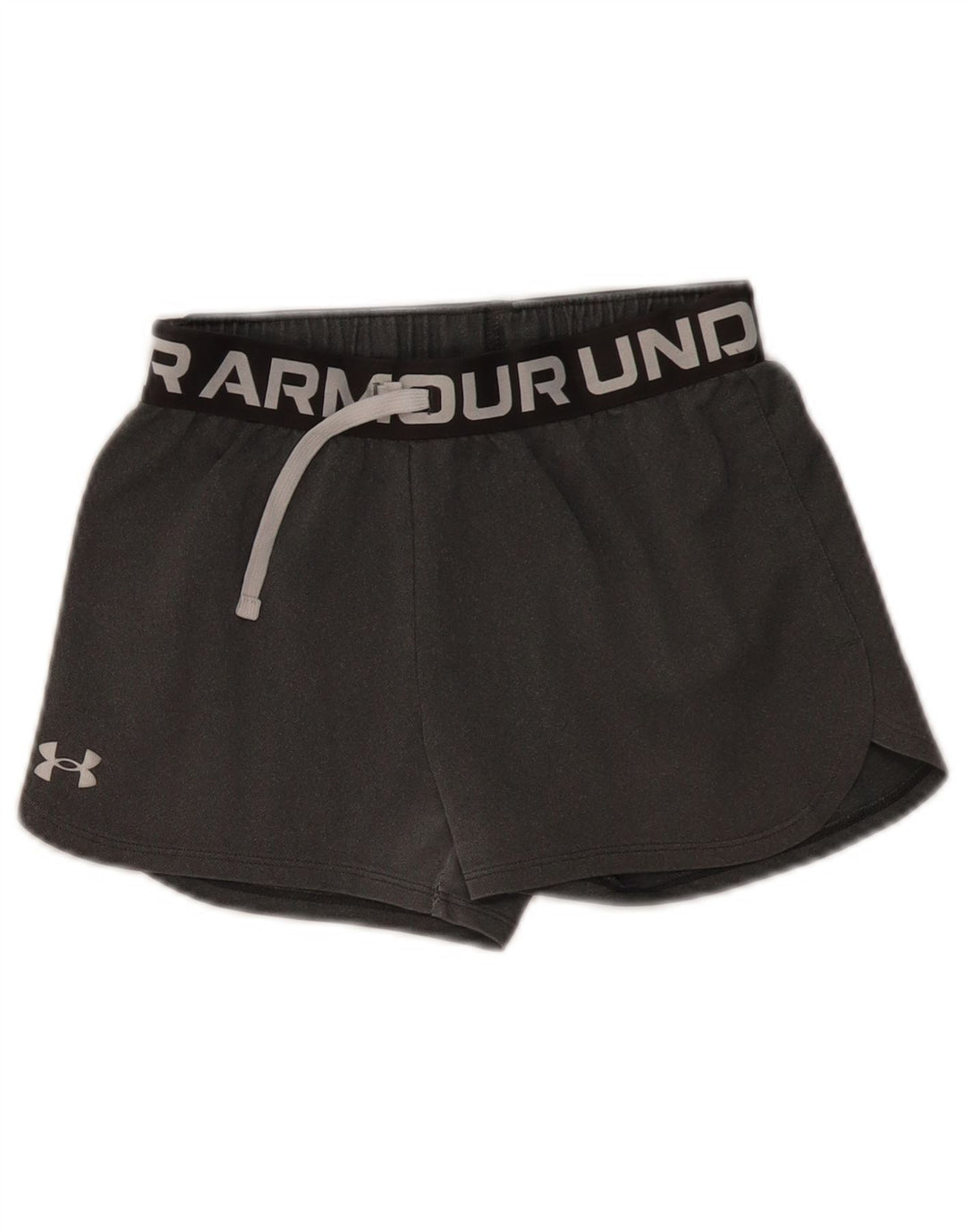 Shorts esportivos gráficos UNDER ARMOUR para meninas Heat Gear 9-10 anos cinza médio