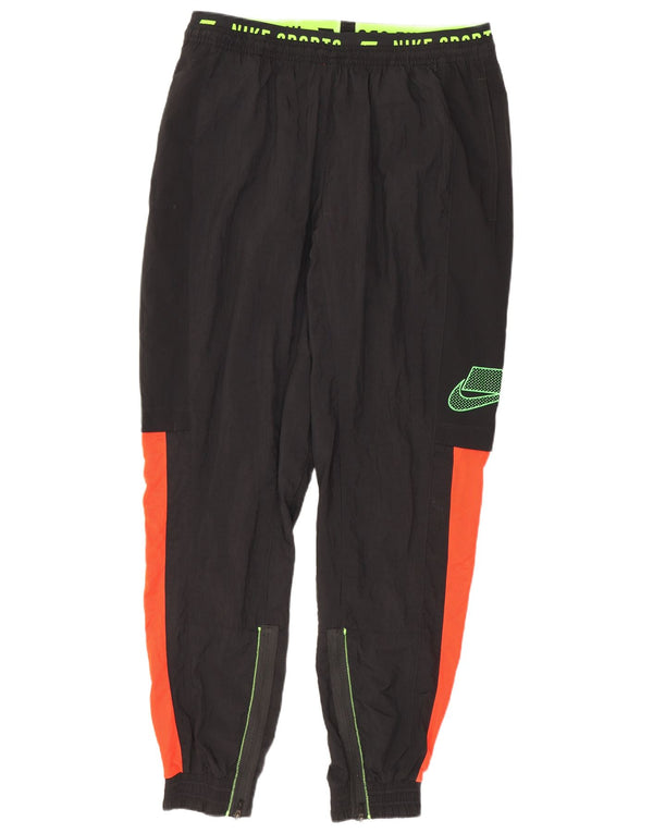 NIKE Mens Graphic Tracksuit Calças Joggers Pequeno Preto Colourblock