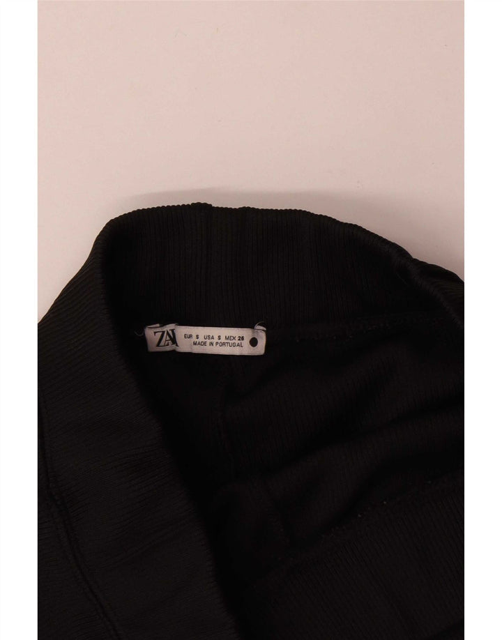 Shorts esportivos femininos Zara UK 8 pequenos pretos