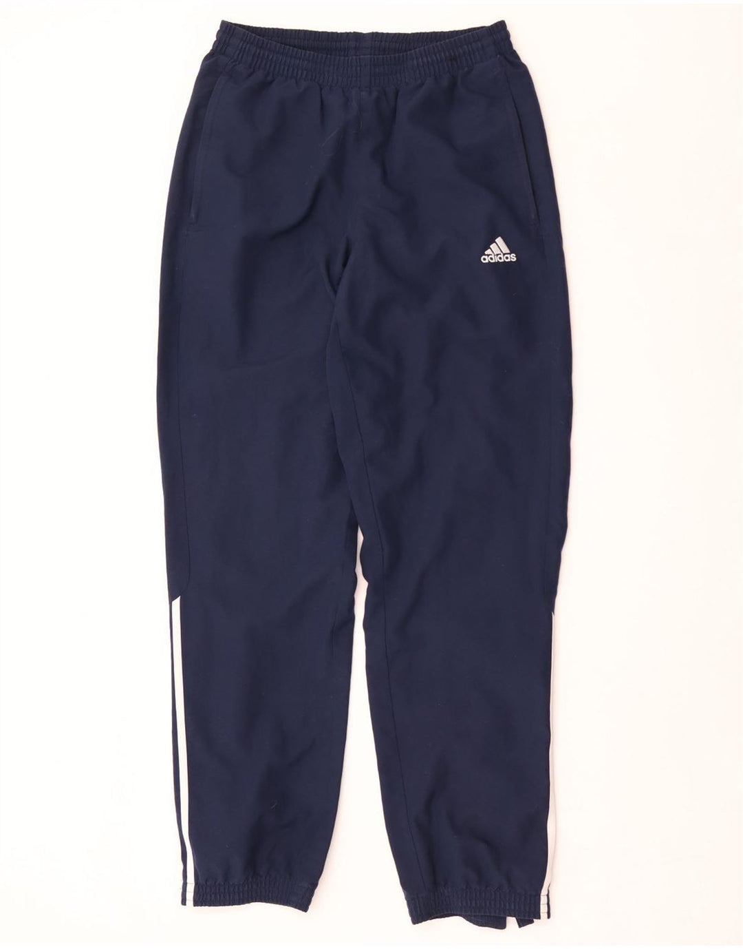 Adidas Mens Treino Calças Joggers Pequeno Poliéster Azul Marinho