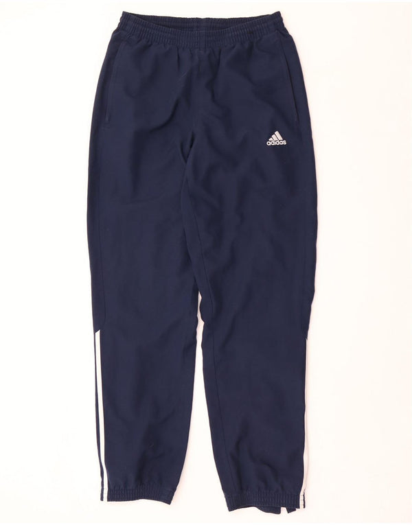 Adidas Mens Treino Calças Joggers Pequeno Poliéster Azul Marinho