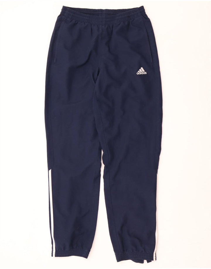 Adidas Mens Treino Calças Joggers Pequeno Poliéster Azul Marinho