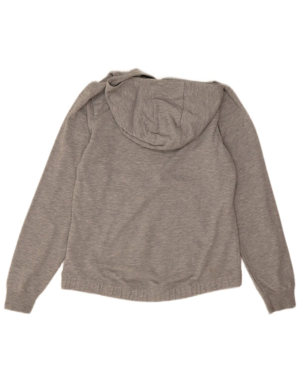 Jumper com capuz gráfico feminino Champion 13-14 anos XL algodão manchado cinza