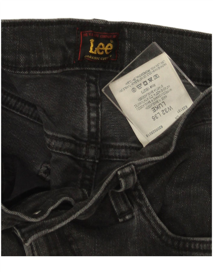 Lee Mens Luke Slim Jeans W32 L36 Algodão Cinza