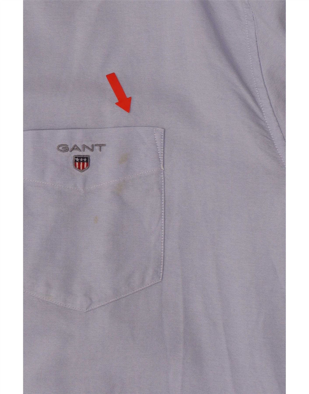 Camisa masculina Gant Regular Fit tamanho 17 1/2 XL algodão azul