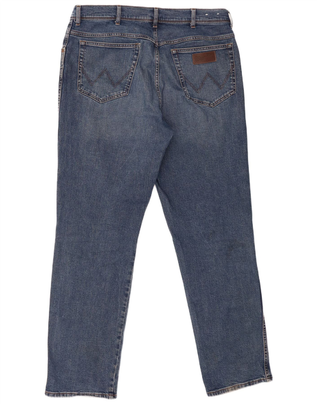 Wrangler Mens Straight Jeans W40 L34 Azul Algodão