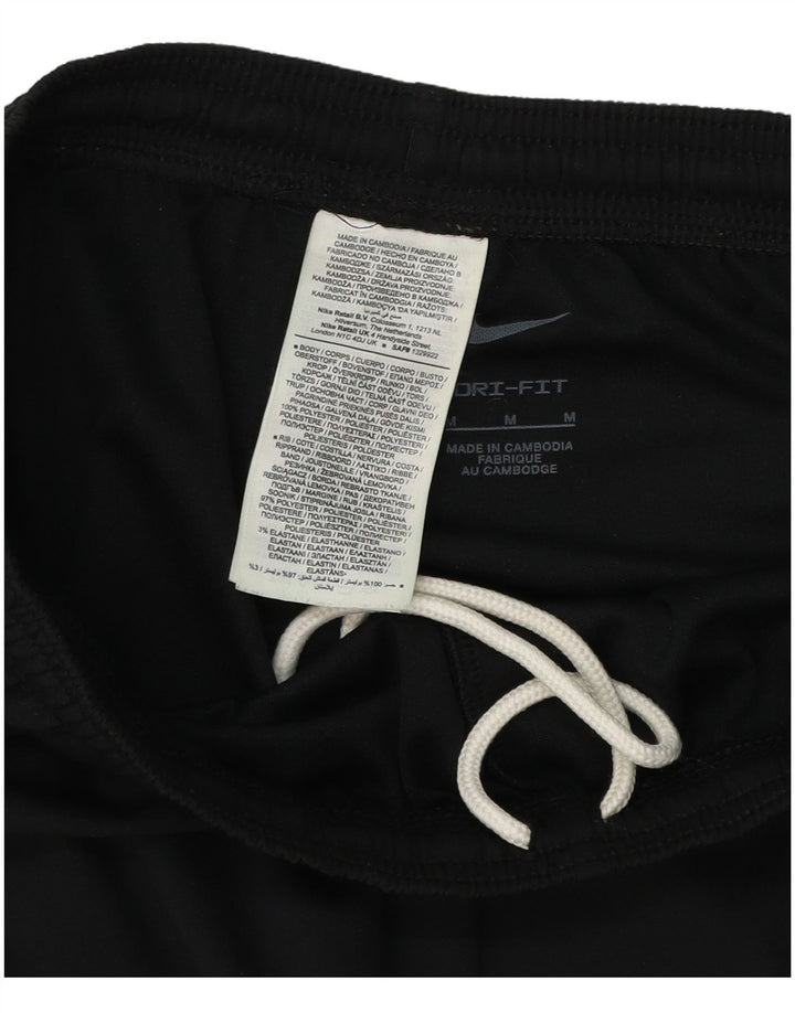 Calça de treino feminina NIKE Dri Fit UK 12 poliéster preto médio