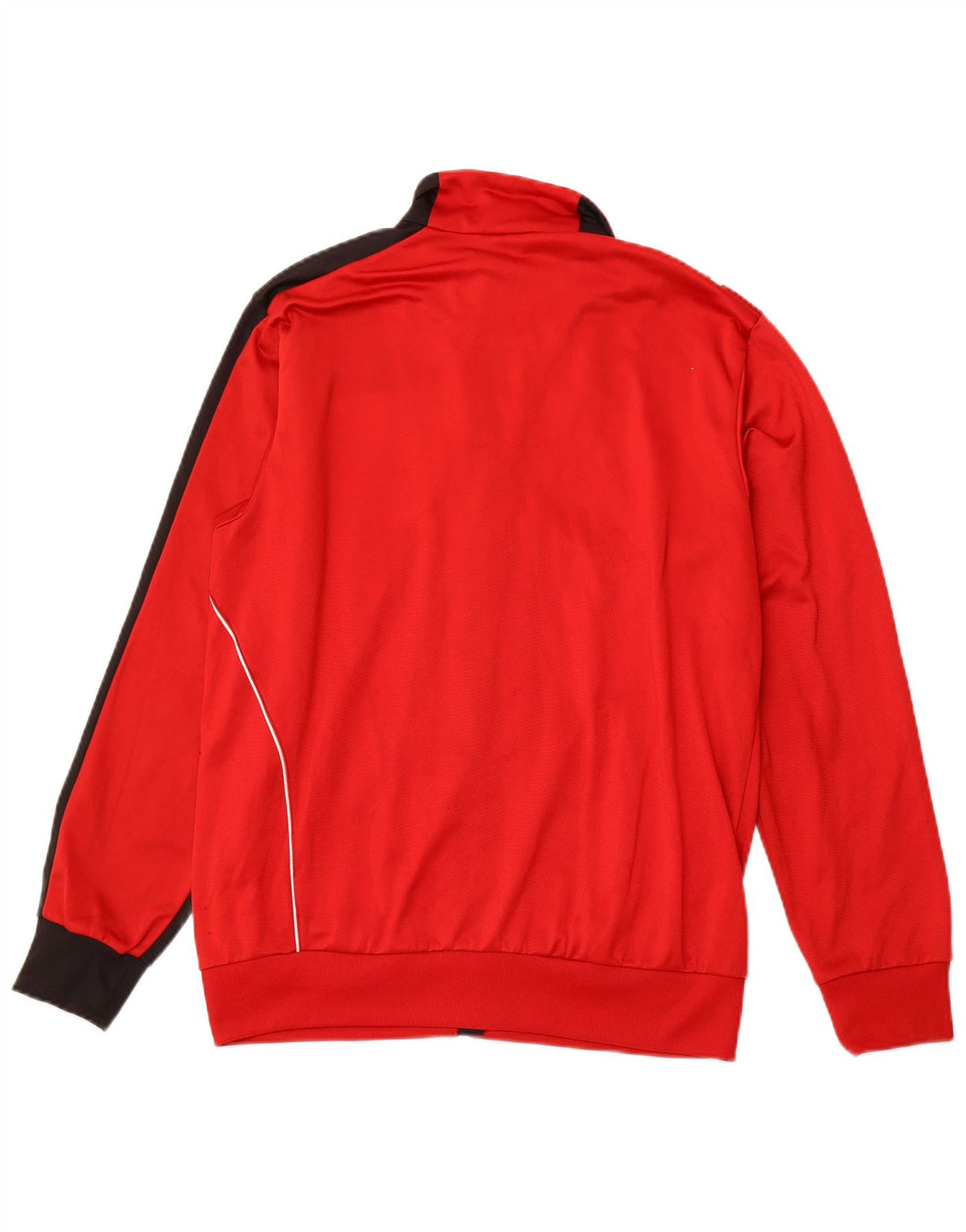 ADIDAS Mens Tracksuit Top Jacket UK 40/42 Medium Red Colourblock Sports