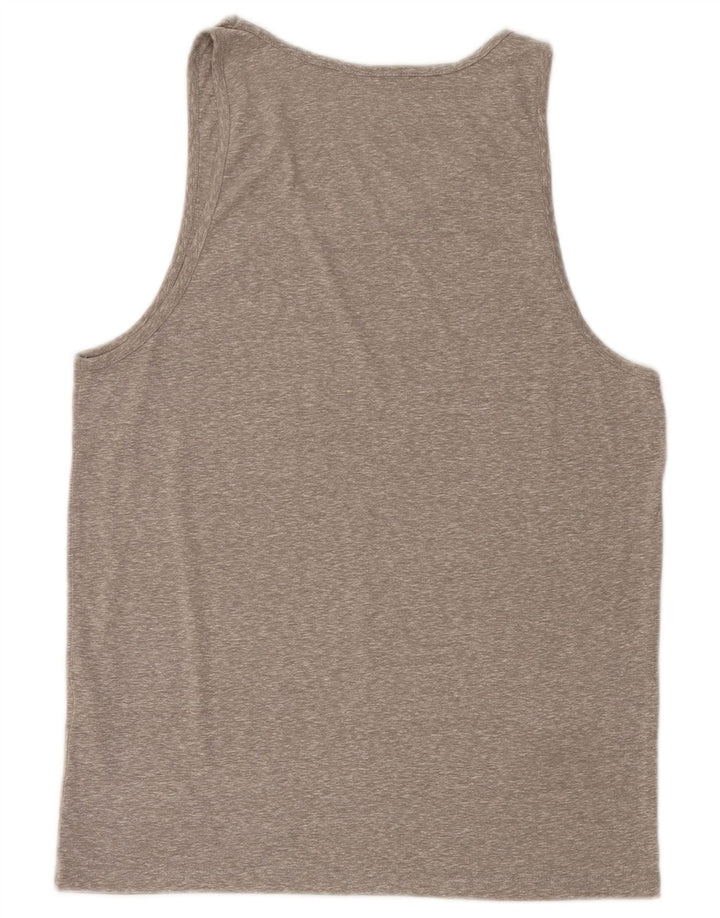 Camiseta masculina Jack & Jones grande poliéster manchado cinza