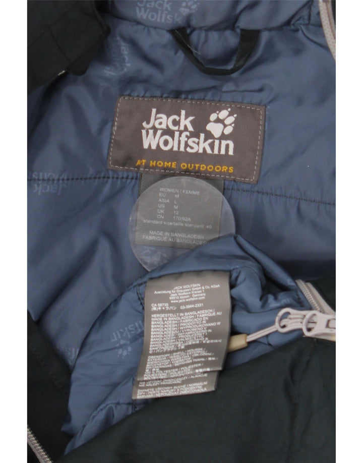 Jaqueta corta-vento feminina com capuz JACK WOLFSKIN Reino Unido 12 médio azul marinho