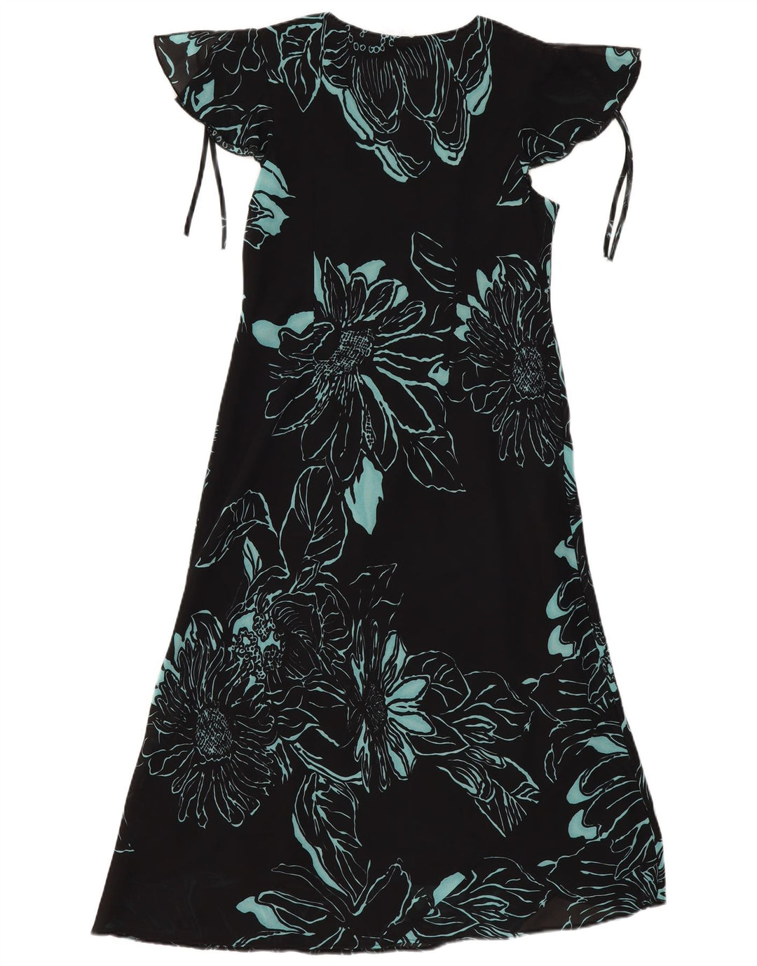 Agenda Womens Maxi Dress UK 14 Médio Preto Floral Poliéster