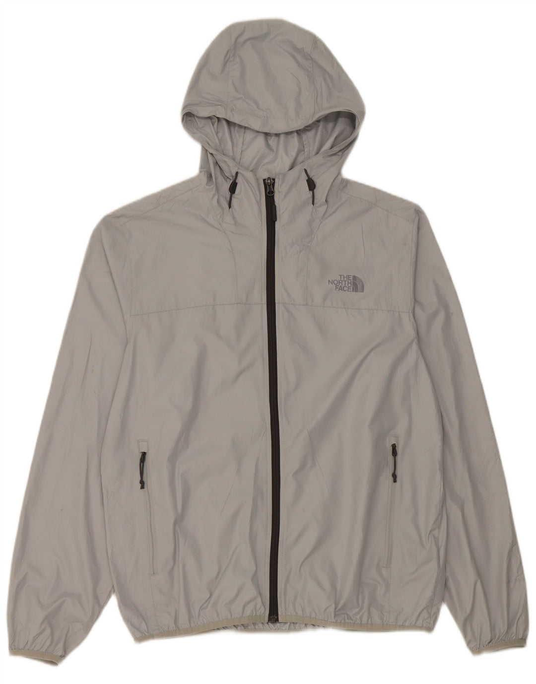 Jaqueta de chuva masculina com capuz The North Face UK 38 poliéster cinza médio