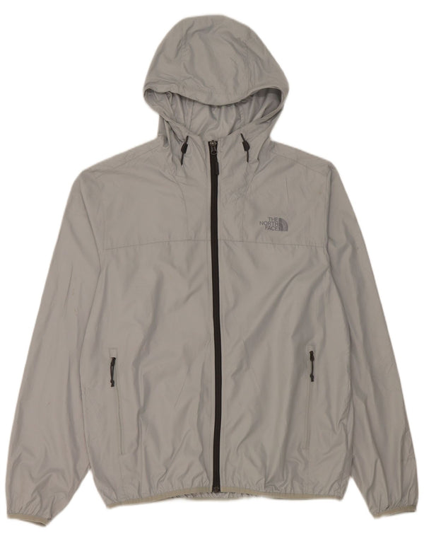Jaqueta de chuva masculina com capuz The North Face UK 38 poliéster cinza médio