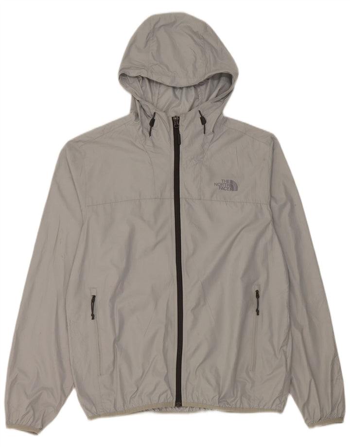 Jaqueta de chuva masculina com capuz The North Face UK 38 poliéster cinza médio