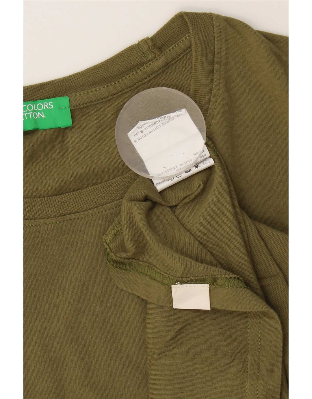 Camiseta masculina Benetton Top XL algodão cáqui