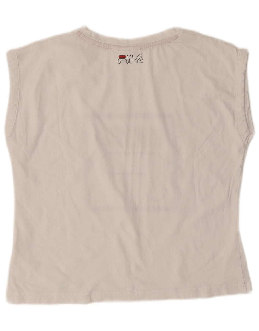 Camiseta feminina Fila Graphic UK 10 pequena branca