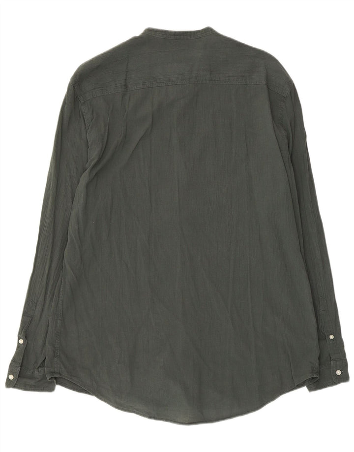 Camisa masculina Zara XL algodão cáqui