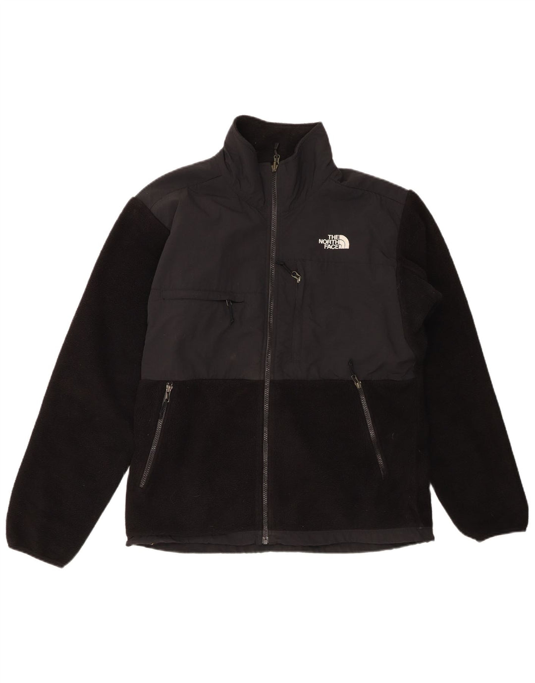 Jaqueta de lã masculina THE NORTH FACE Reino Unido 38 poliéster colorblock preto médio