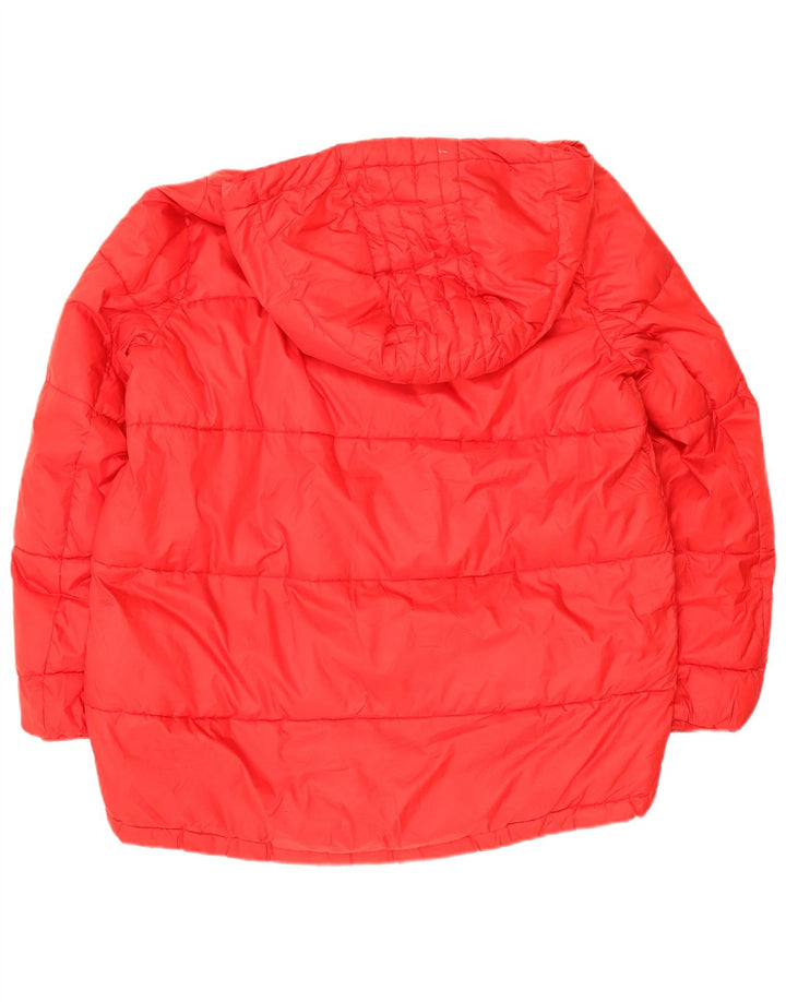 Zara Womens Trafaluc Hooded Oversized Jaqueta Acolchoada Reino Unido 14 Médio Vermelho