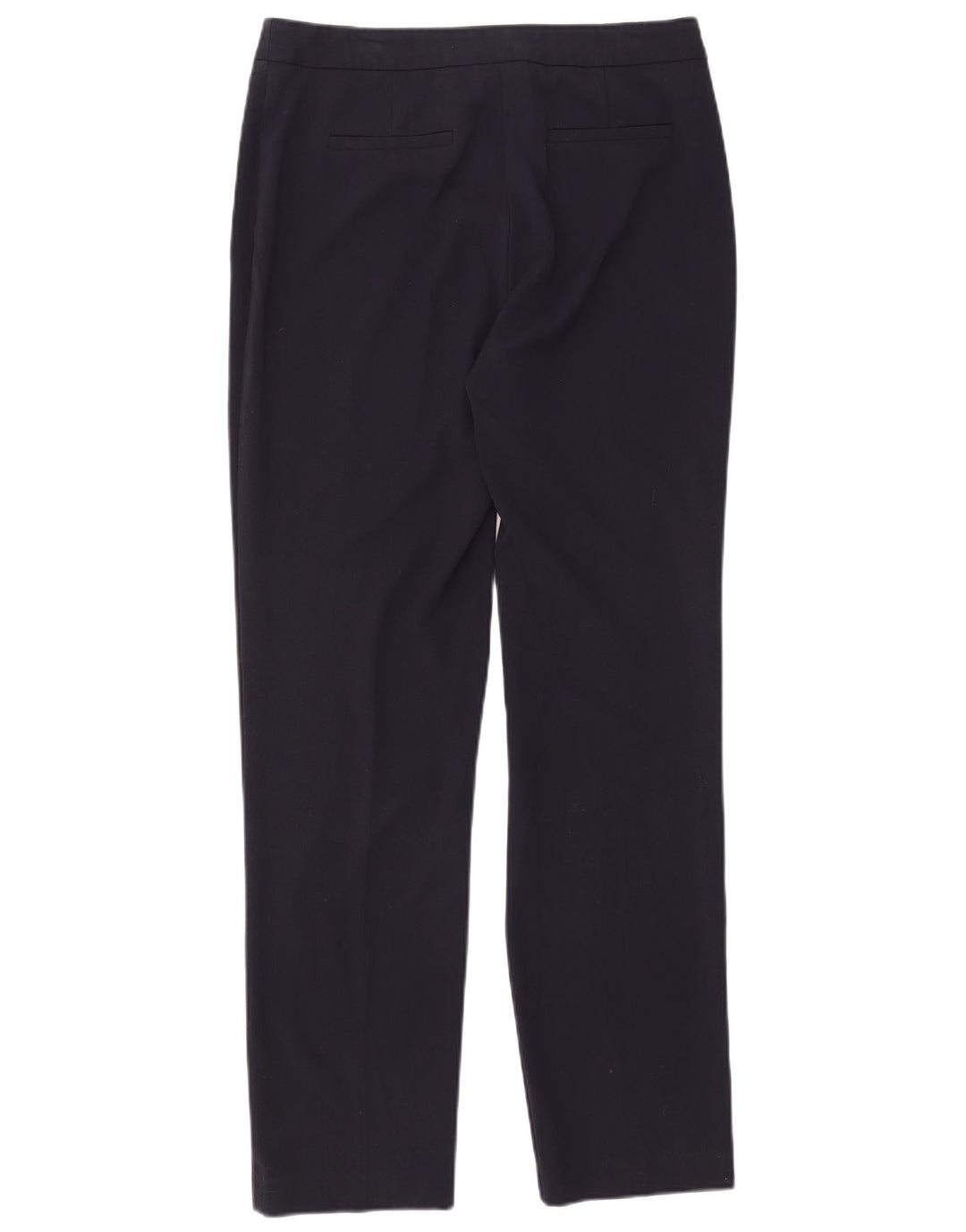 Calça feminina Marks & Spencer Slim Suit UK 12 Médio W32 L31 Azul marinho
