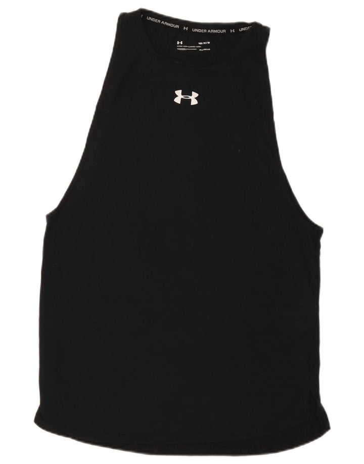 Under Armour Mens Fitted Graphic Vest Top Médio Poliéster Preto