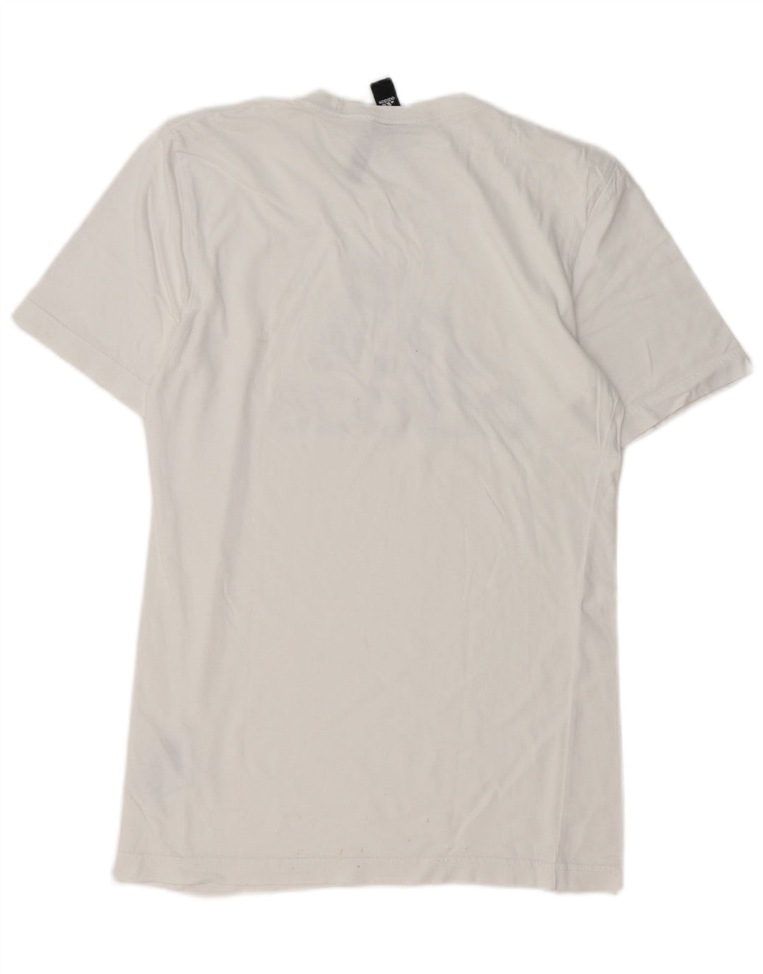 ADIDAS Mens Graphic T-Shirt Top Pequeno Algodão Branco