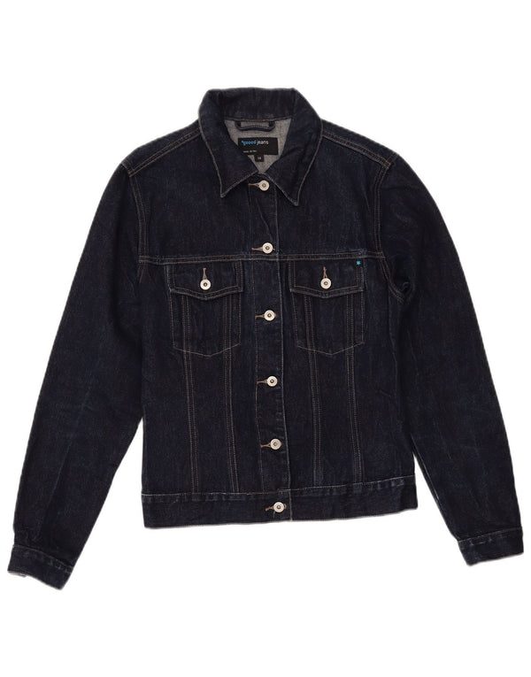 Jaqueta jeans feminina VINTAGE EU 38 algodão azul marinho médio