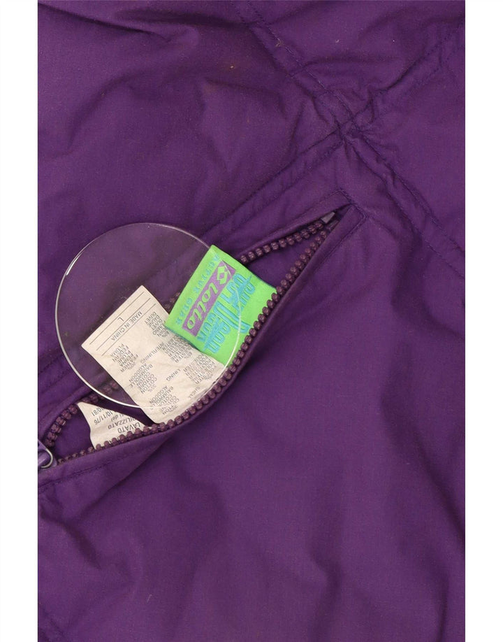 Colete acolchoado reversível masculino Lotto UK 40 poliéster roxo grande