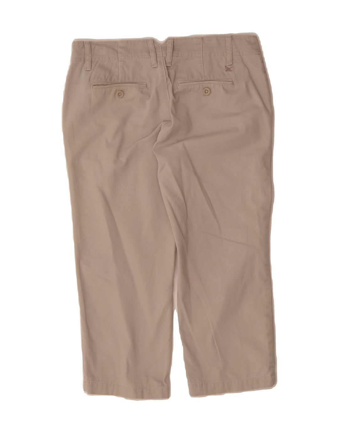 EDDIE BAUER Womens Straight Capri Trousers US 2 XS W32 L22 Beige Cotton Vintage Eddie Bauer and Second-Hand Eddie Bauer from Messina Hembry 