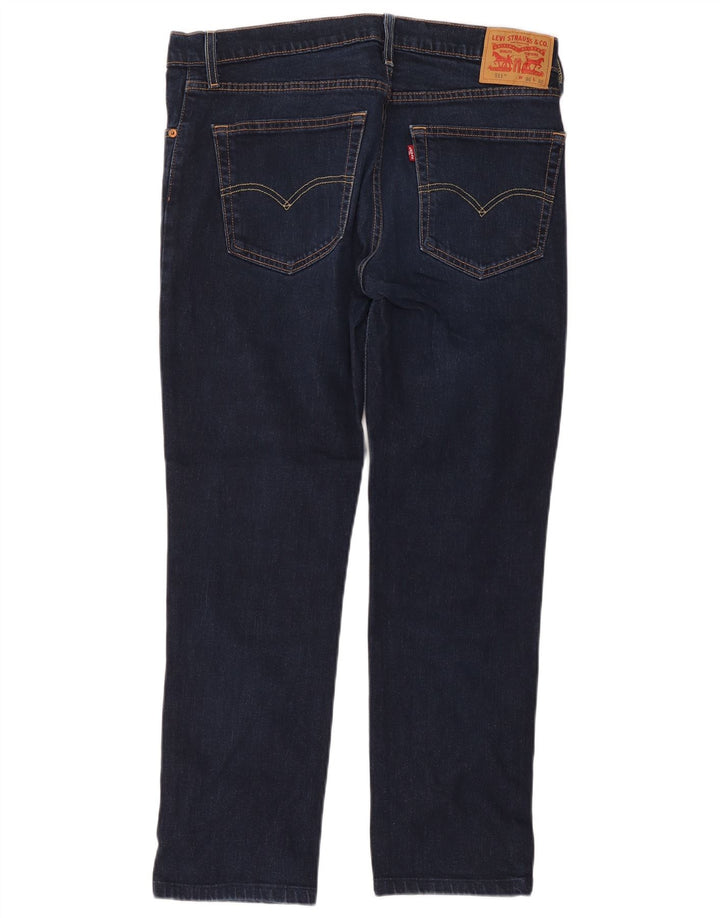 Levi's Masculino 511 Slim Jeans W36 L32 Azul Marinho Algodão