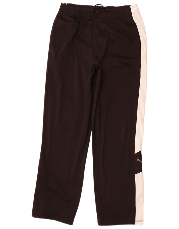 Calça de treino masculina PUMA grande poliéster colorblock preto