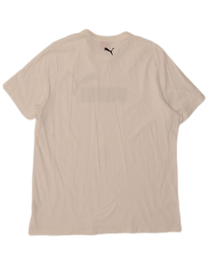Camiseta gráfica masculina Puma Top 2XL branca