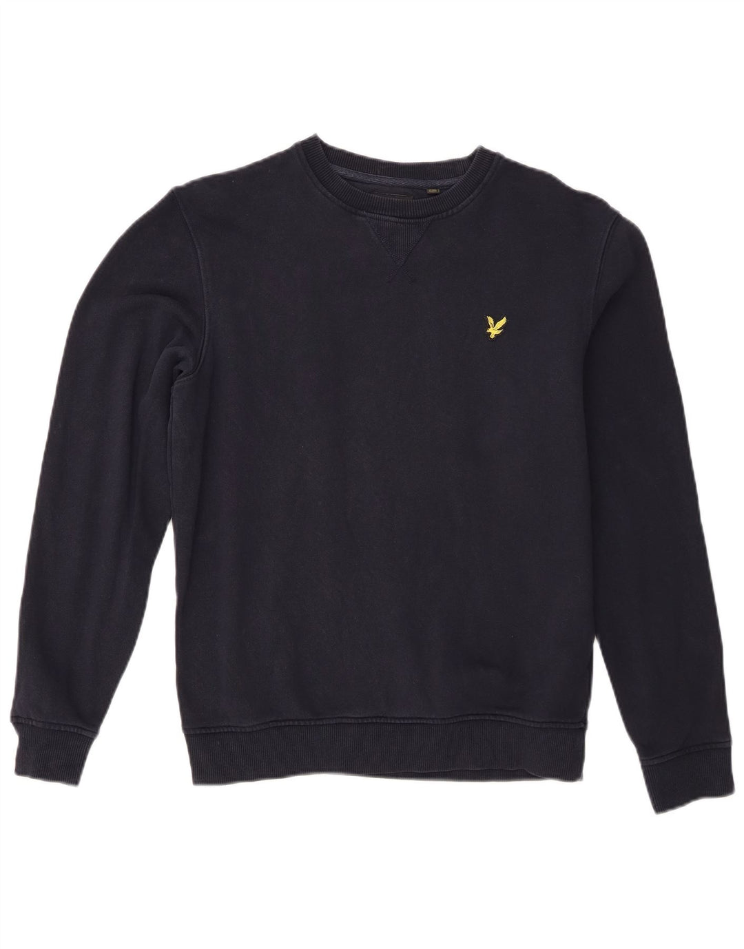 Lyle & Scott moletom masculino jumper pequeno algodão azul marinho