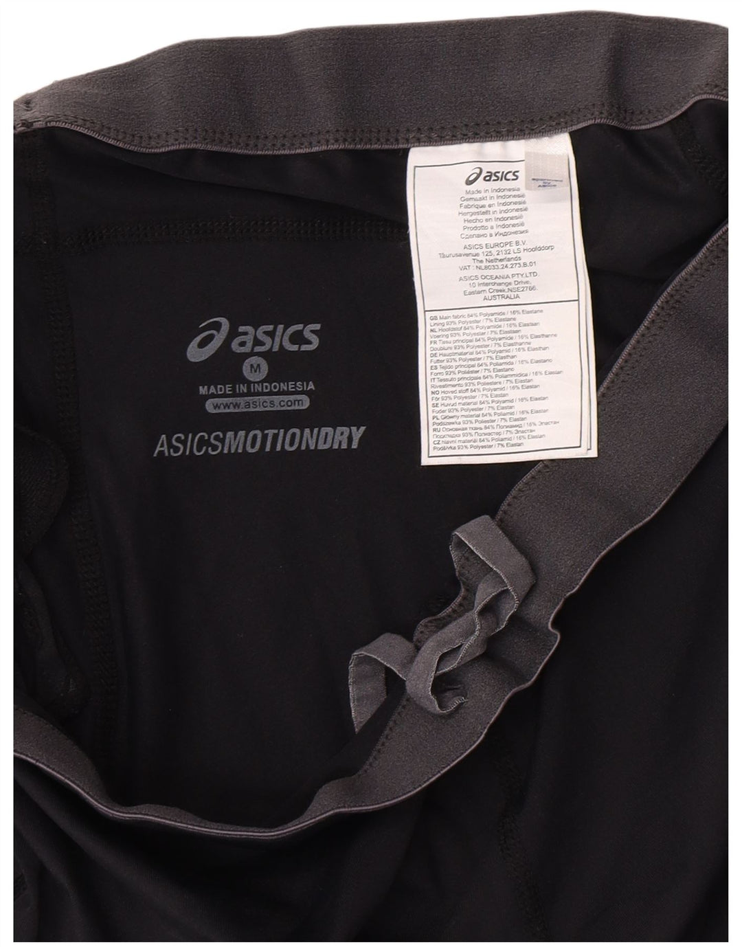 Calça de treino feminina Asics Graphic Capri UK 12 médio preto poliamida