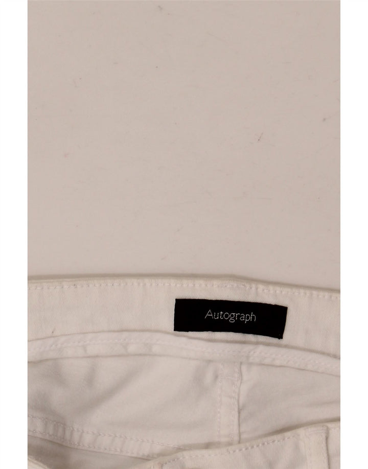 Calça Jeans Skinny Autograph Feminina MARKS & SPENCER W34 L28 Branco