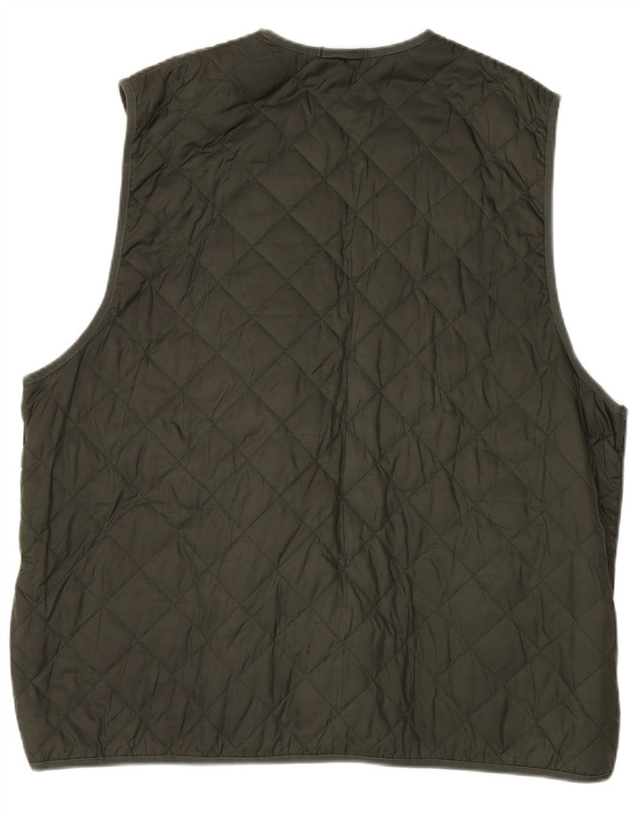 Colete acolchoado masculino Barbour tamanho 52 poliamida verde grande