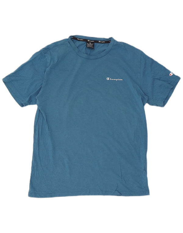 Camiseta masculina Champion XL azul algodão