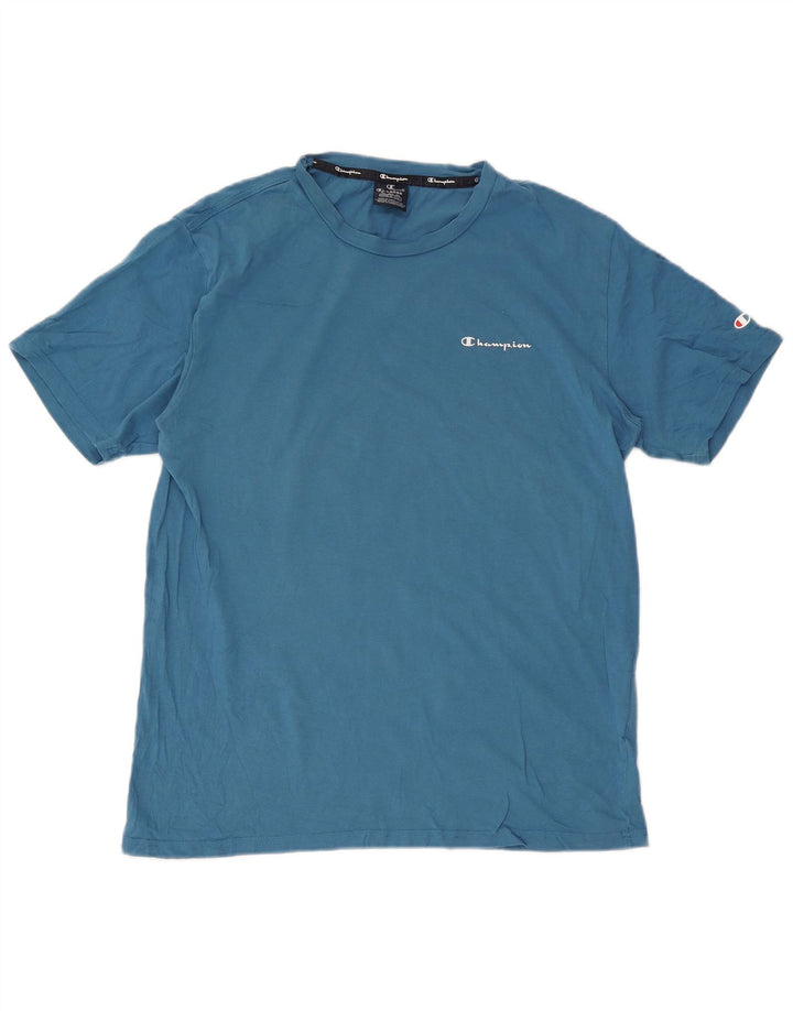 Camiseta masculina Champion XL azul algodão