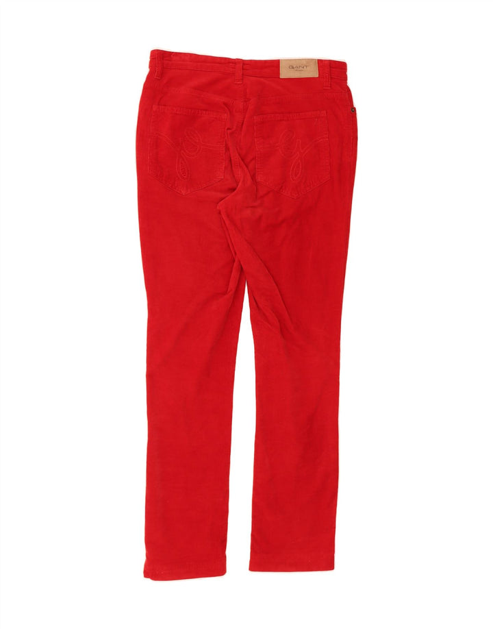 GANT Womens Slim Corduroy Trousers W30 L30 Red Cotton Vintage Gant and Second-Hand Gant from Messina Hembry 