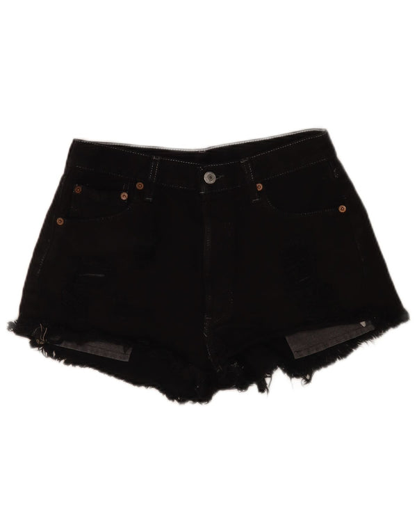 Shorts jeans feminino Levi's W28 médio preto