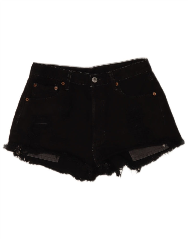 Shorts jeans feminino Levi's W28 médio preto