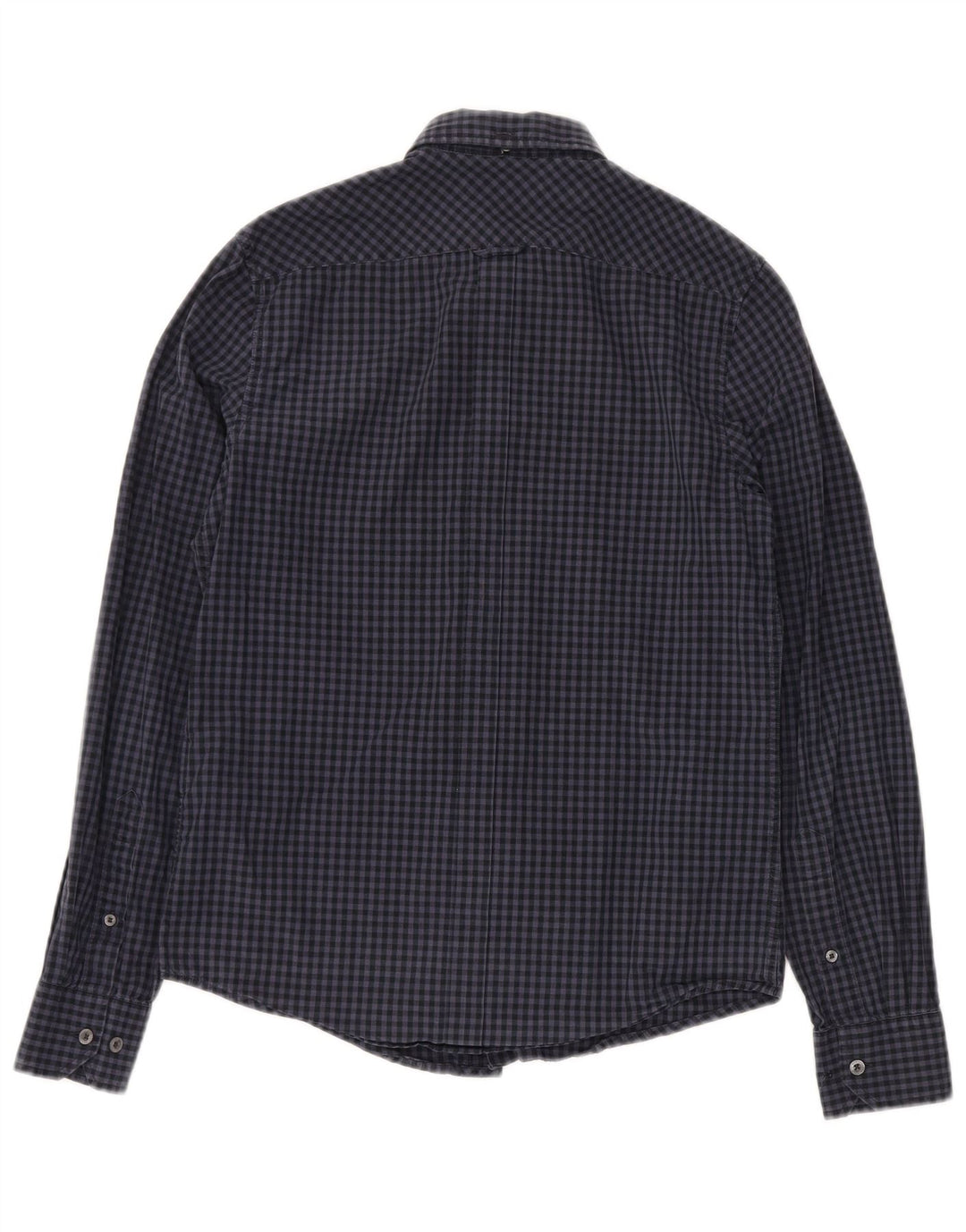 Camisa masculina BEN SHERMAN XS azul marinho algodão guingão