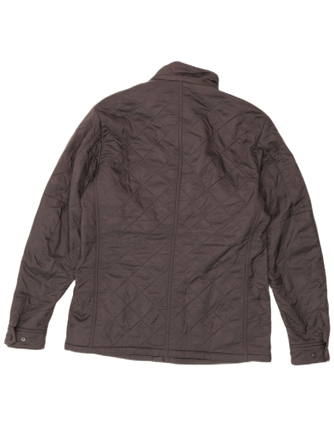 Jaqueta acolchoada masculina Barbour UK 40 grande poliamida cinza