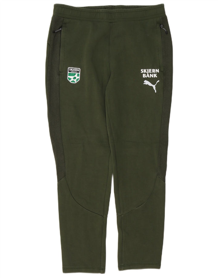 Calça de treino masculina PUMA Graphic grande algodão verde
